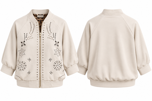 Beige jack met cut-out DREW