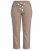 Broek Noëlle Beige met crème en bruine strepen