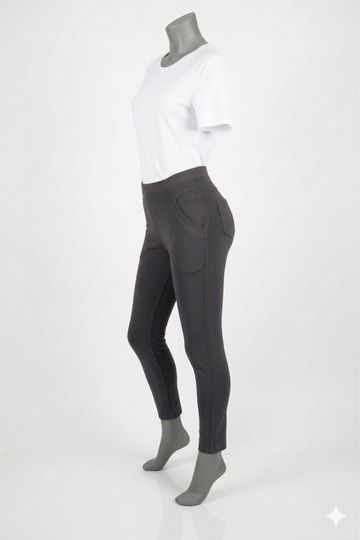 Comfort broek antraciet zijkant