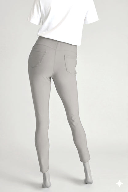 Comfort broek grijs met koordje achterkant