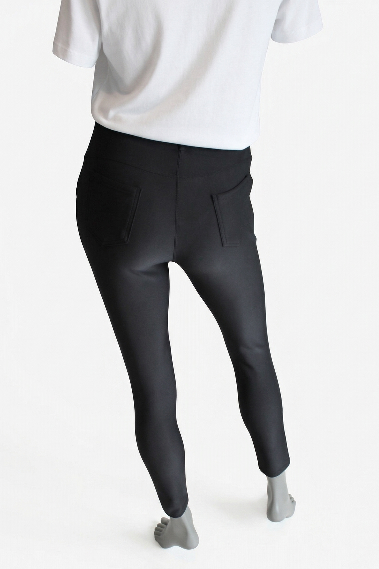 Comfort broek zwart achterkant
