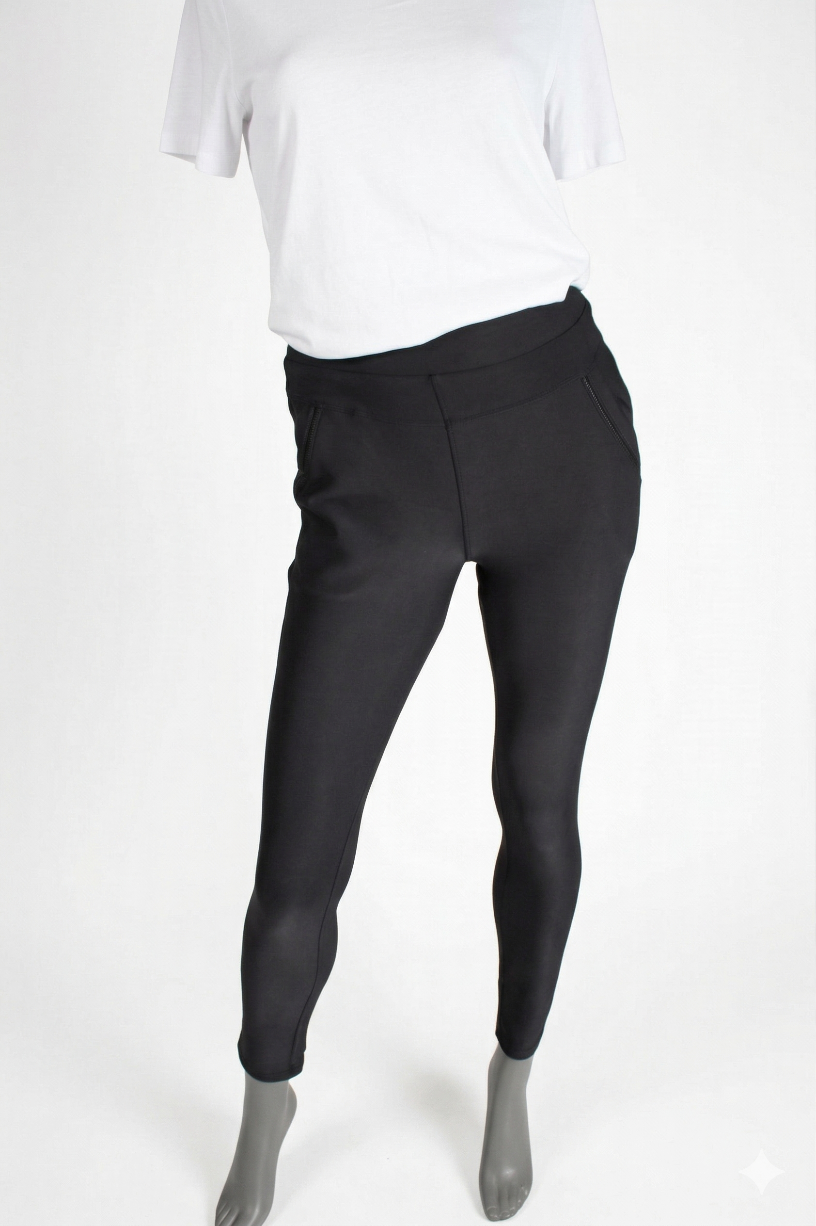Comfort broek zwart voorkant