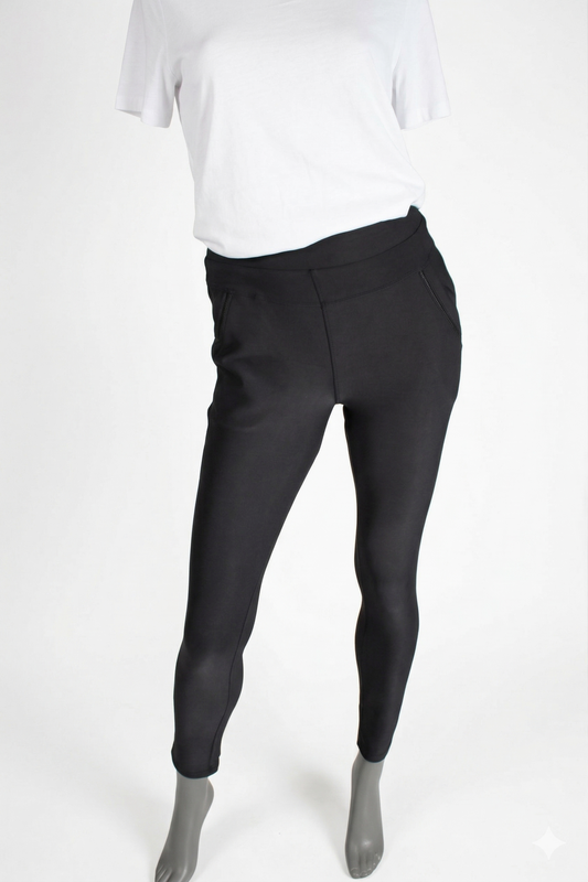 Comfort broek zwart voorkant