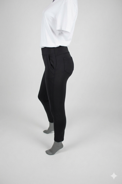 Comfort broek zwart zijkant