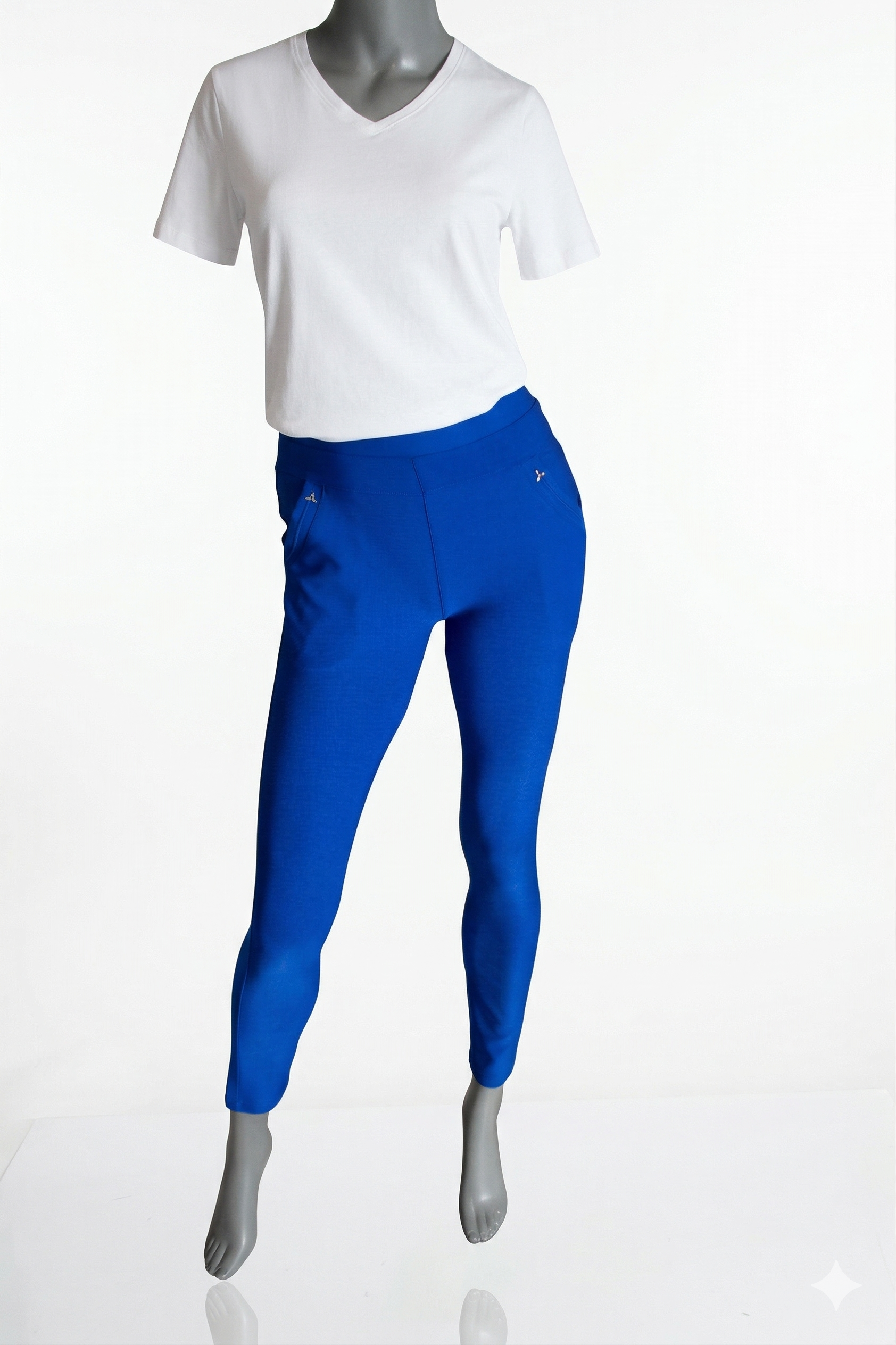 Comfortbroek blauw voorkant