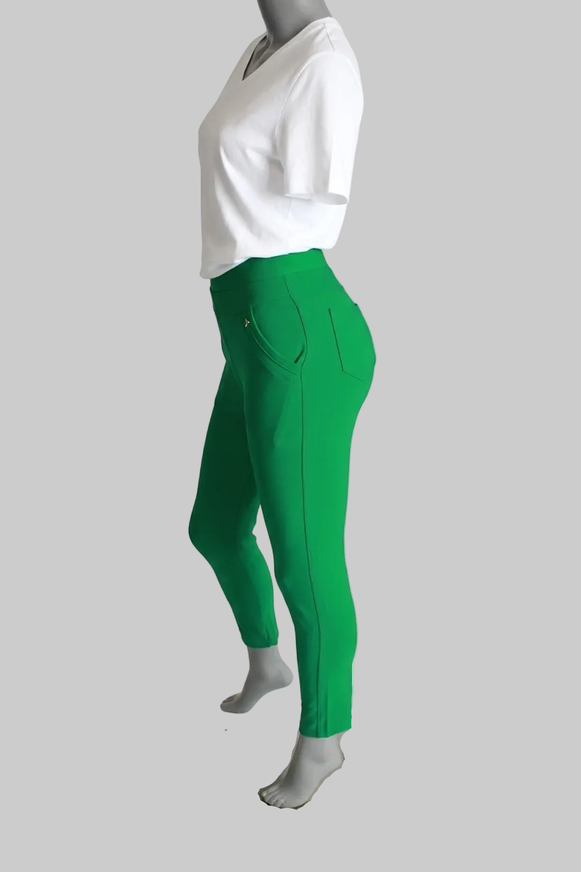 Comfortbroek groen zijkant