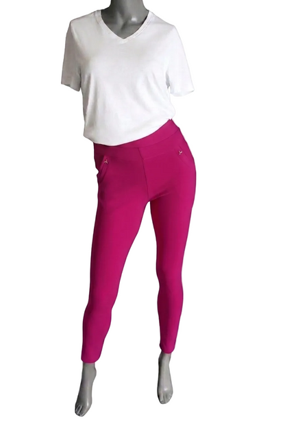 Comfortbroek magenta voorkant
