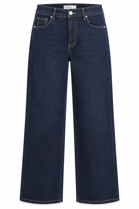 FAY raw denim wide leg Jeans