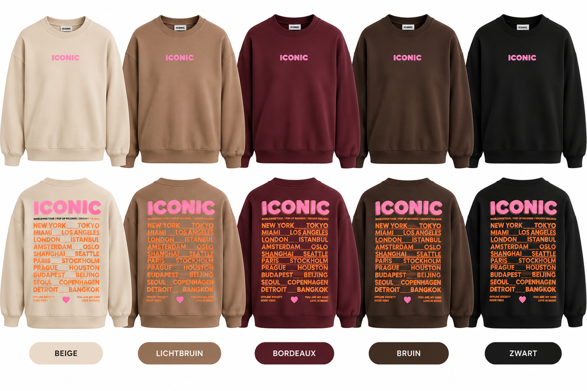 Iconic sweater diverse kleuren
