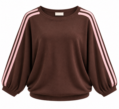 Oversized gebreide trui Bruin