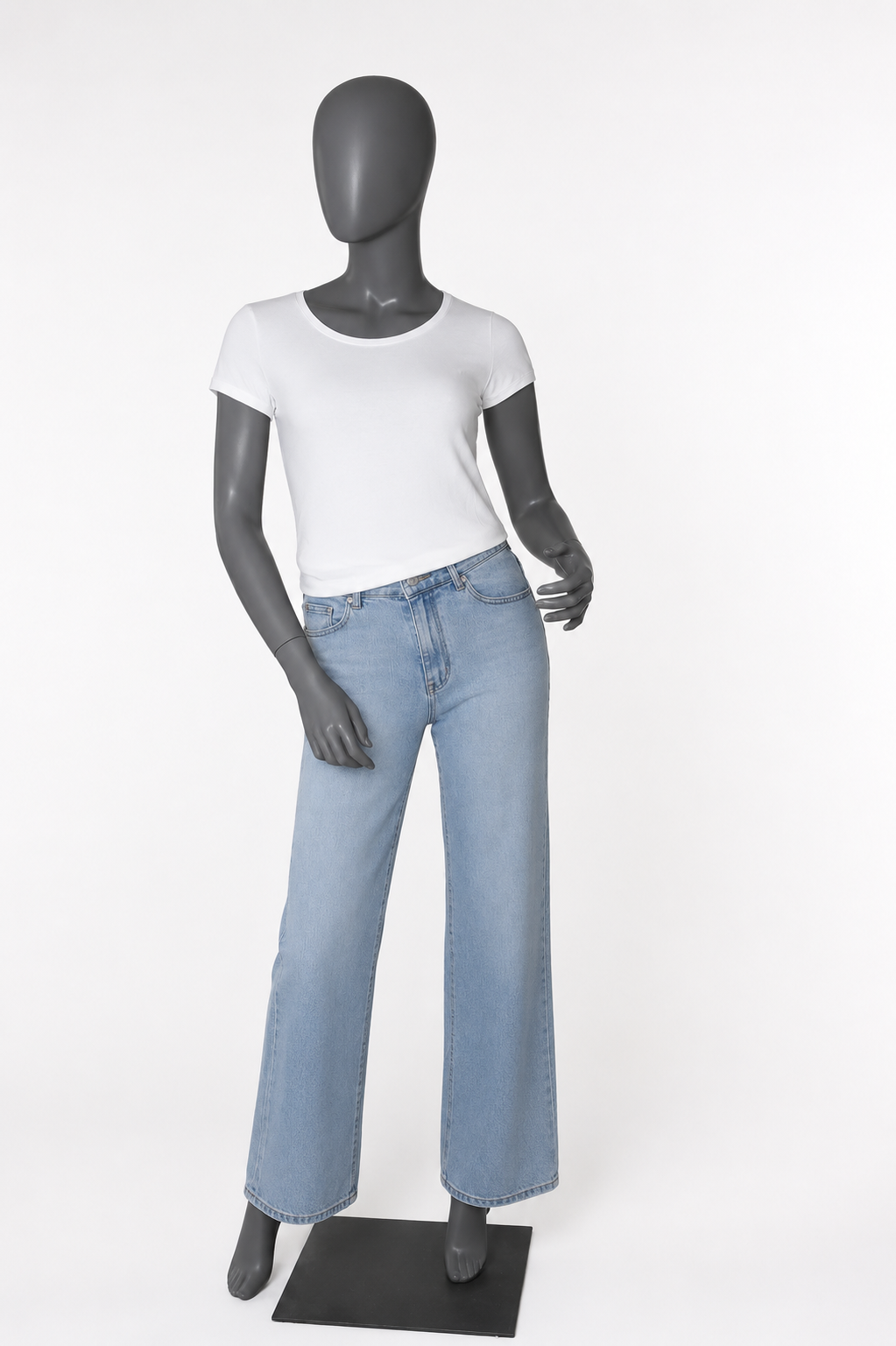 Ripped jeans roze glitter zak voorkant