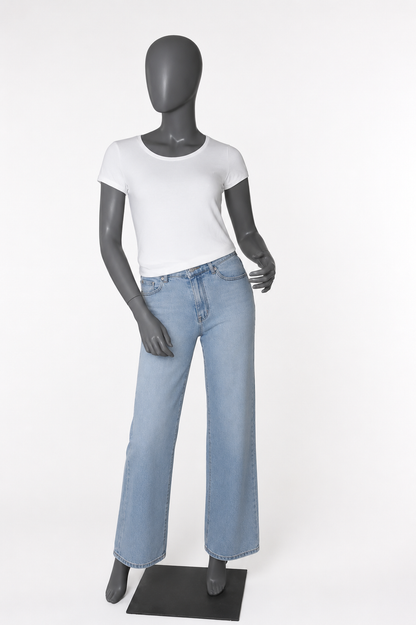 Ripped jeans roze glitter zak voorkant