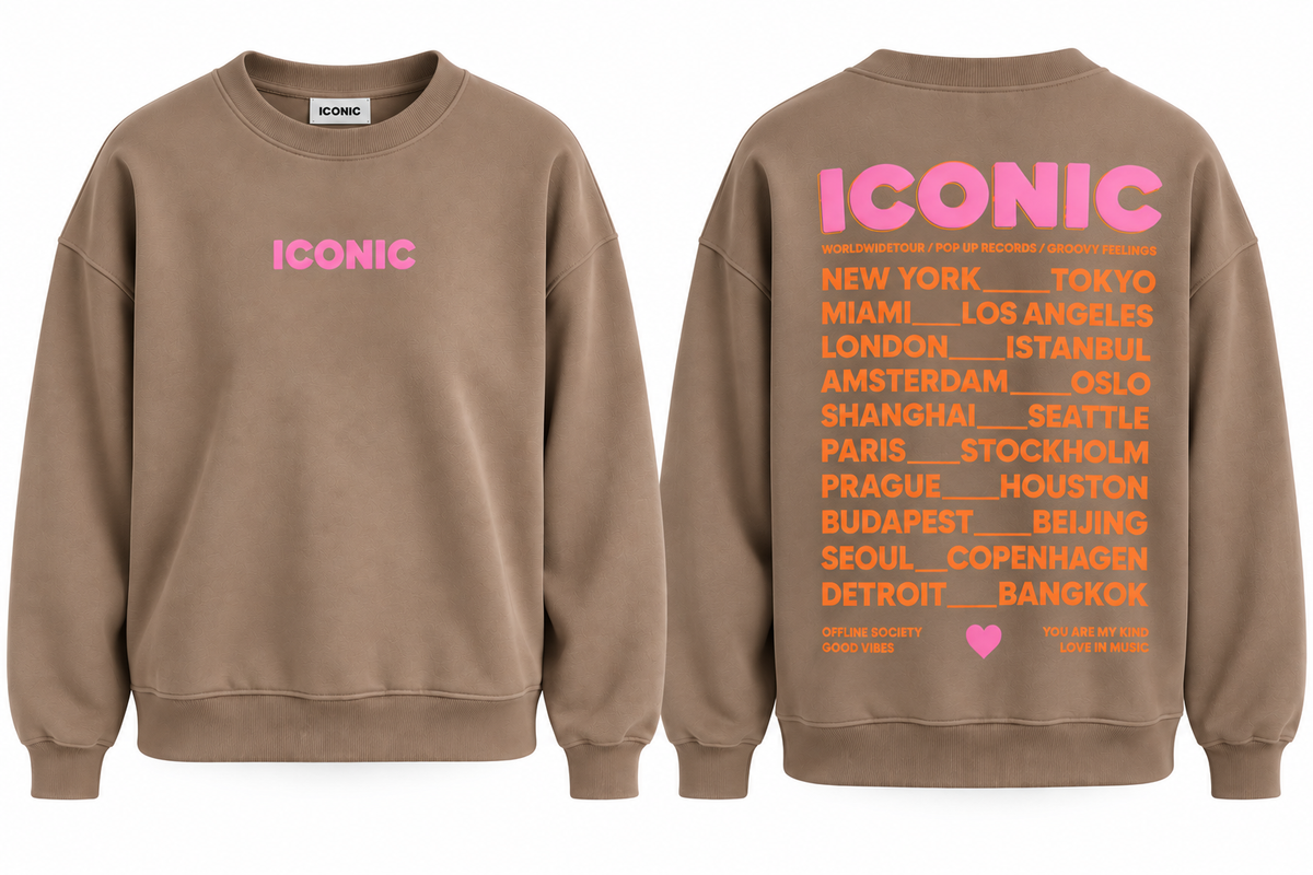 Iconic sweater in bruin